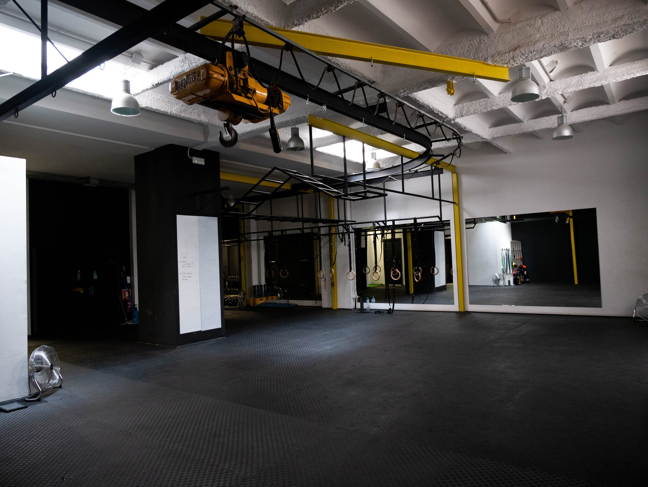 Espacio principal de entrenamiento, suelo de tatami
